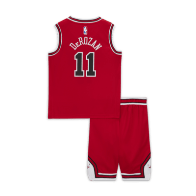 Souprava dresu a kraťasů Nike NBA DeMar DeRozan Chicago Bulls Icon Edition pro větší děti (chlapce)