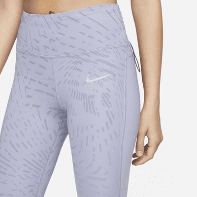 Leggings de running con estampado reflejante para mujer Nike Run Division Fast