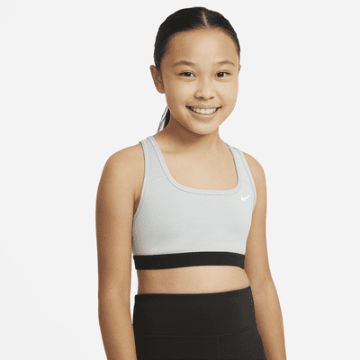 Nike One Big Kids' (girls') Dri-fit Sports Bra In Black
