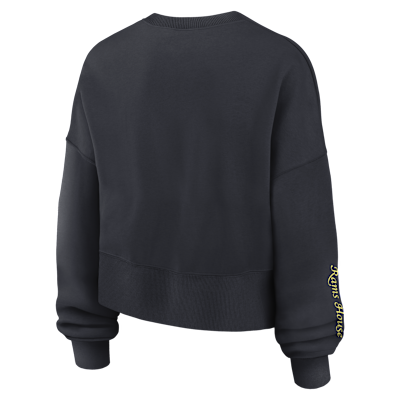 Sudadera de cuello redondo Nike de la NFL para mujer Los Angeles Rams Rivalries Collection Oversized