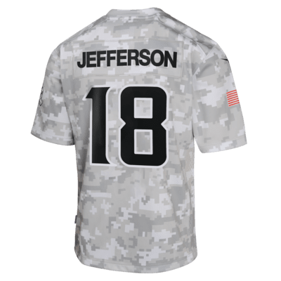 Justin Jefferson Minnesota Vikings Salute to Service Big Kids' Nike Dri-FIT NFL Limited Jersey