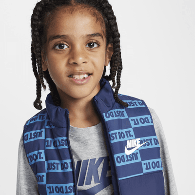 Conjunto de chaleco de 3 piezas para preescolar Nike Sportswear