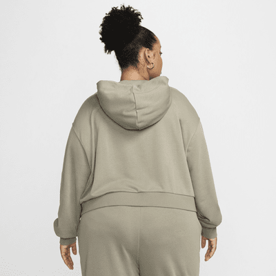 Nike Sportswear Chill Terry ruimvallende hoodie met rits over de hele lengte van sweatstof voor dames (Plus Size)