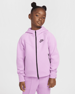 Подростковое худи Nike Sportswear Tech Fleece Big Kids' (Girls') Full-Zip Hoodie