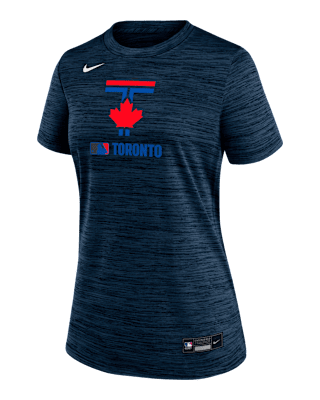 Женская футболка Toronto Blue Jays Authentic Collection City Connect Velocity Nike Dri-FIT MLB