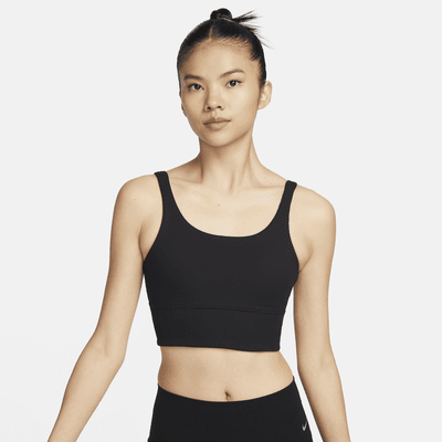 Nike Zenvy Rib Women's Light-Support Padded Longline Sports Bra