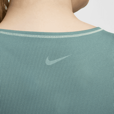 Camiseta de tirantes de tela canalé Dri-FIT para mujer (talla grande) Nike One Fitted