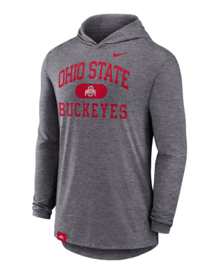 Мужская футболка Ohio State Buckeyes Blitz Nike Dri-FIT College Long-Sleeve Hooded