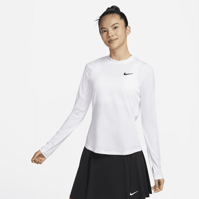 Playera de golf estampada de manga larga para mujer Nike Dri-FIT UV Victory