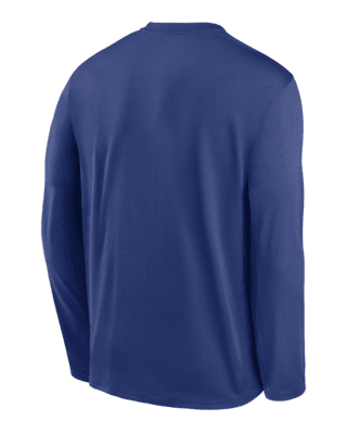 Men's Chicago Cubs Nike Royal AC Breathe Long Sleeve Performance T-Shirt