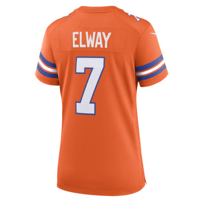 Jersey de fútbol americano Nike de la NFL Game para mujer John Elway Denver Broncos