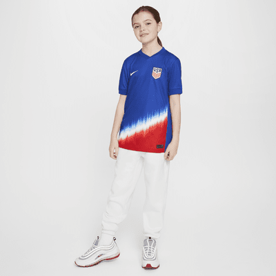 Jersey de fútbol Nike Dri-FIT Replica del USMNT visitante 2024 Stadium para niños talla grande