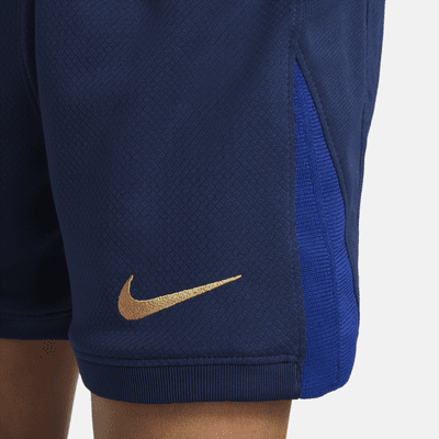 FC Barcelona 2024/25 Stadium Home dreiteiliges Nike Replika Fußballtrikot-Set (jüngere Kinder)