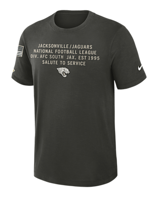 Мужская футболка Jacksonville Jaguars Salute to Service Slub Nike Dri-FIT NFL