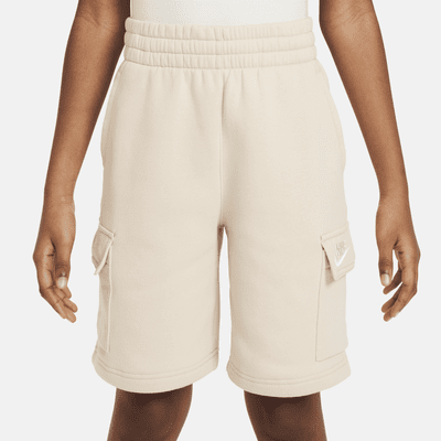 Shorts cargo para niños talla grande Nike Sportswear Club Fleece