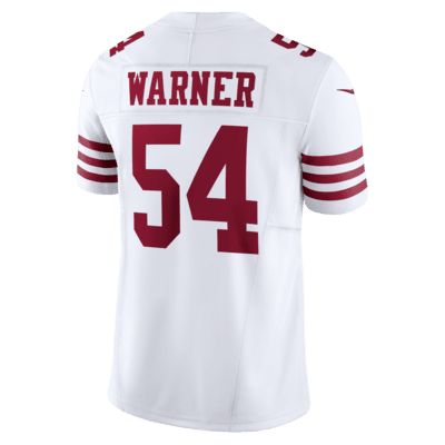 Jersey de fútbol americano Nike Dri-FIT de la NFL Limited para hombre Fred Warner San Francisco 49ers