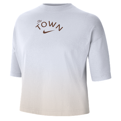 Golden State Warriors Courtside City Edition Premium Women's Nike NBA Boxy T-Shirt