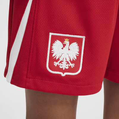 Fotbollsshorts Polen 2024/25 Stadium (hemmaställ) Nike Dri-FIT Replica för ungdom