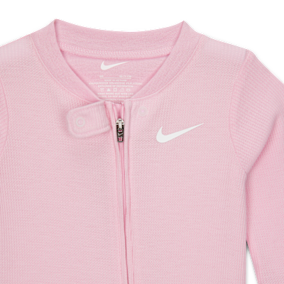 Nike Baby (0-9M) Viscose Waffle Knit Footed Coverall