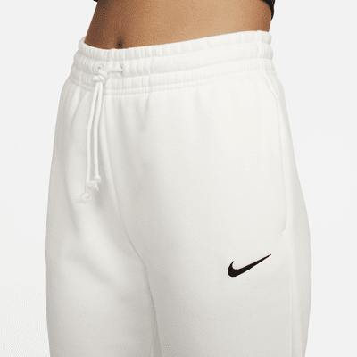 Pants de entrenamiento de tiro medio para mujer Nike Sportswear Phoenix Fleece