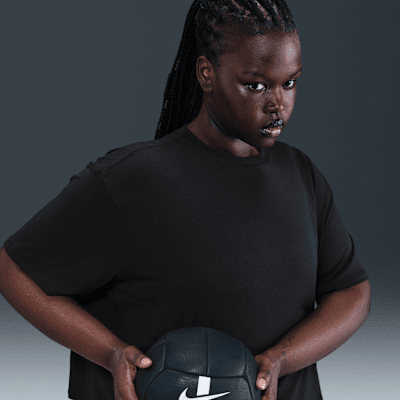Nike One Relaxed Women's Dri-FIT Cropped Short-Sleeve Top (Plus Size)
