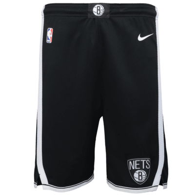 Shorts Nike Dri-FIT Swingman de la NBA para niños talla grande Brooklyn Nets Icon Edition