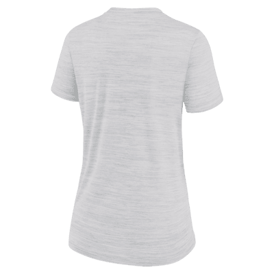 Women's Nike White Los Angeles Dodgers MLB City Connect Velocity Space-Dye  Performance V-Neck T-Shirt