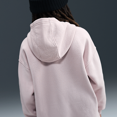 Sudadera con gorro sin cierre oversized para niños talla grande Nike Sportswear Club Fleece