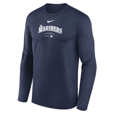 Seattle Mariners Authentic Collection Practice Men's Nike Dri-FIT MLB Long-Sleeve T-Shirt