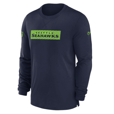 Seattle Seahawks Sideline Player Team Issue Men’s Nike Dri-FIT Long-Sleeve Top