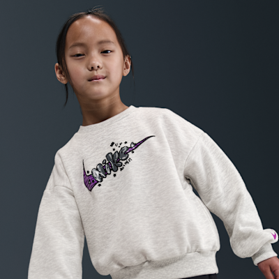 Nike Essentials Little Kids' Graphic Crew and Cargo Pants Set