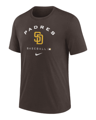 San Diego Padres Nike Rewind Retro Tri-blend T-shirt - Shibtee