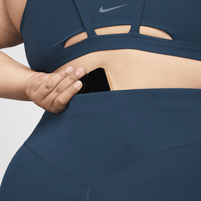 Leggings de cintura alta de 7/8 de baja sujeción para mujer Nike Zenvy (talla grande)