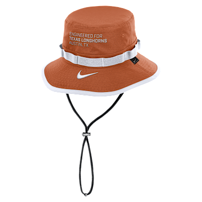 Gorro tipo pescador universitario Nike Dri-FIT para hombre Texas Sideline Apex Gameday Boonie