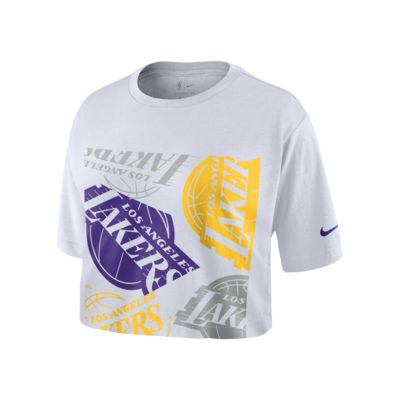 cropped lakers jersey