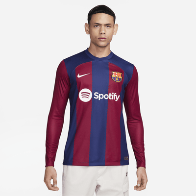 Primera equipación Stadium FC Barcelona 2023/24 Camiseta de fútbol de manga  larga Nike Dri-FIT - Hombre