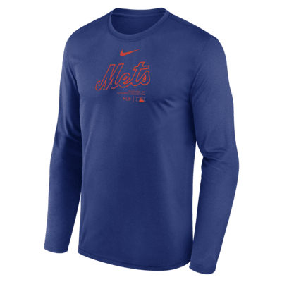 New York Mets Authentic Collection Practice Men's Nike Dri-FIT MLB Long-Sleeve T-Shirt