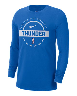 Мужская футболка Oklahoma City Thunder Nike NBA Practice Long-Sleeve
