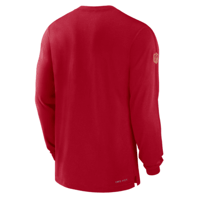 San Francisco 49ers Sideline Player Team Issue Men’s Nike Dri-FIT Long-Sleeve Top