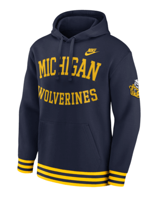 Мужское худи Michigan Wolverines Legacy Retro Men’s Nike College Pullover Hoodie