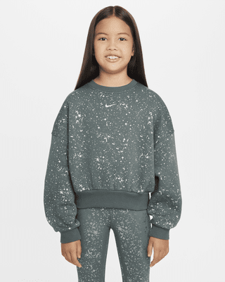 Подростковый свитшот Nike Sportswear Club Fleece Big Kids' (Girls') Crew-Neck