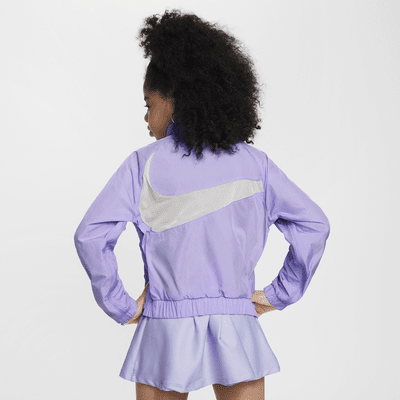 Chamarra holgada para niñas talla grande Nike Sportswear Windrunner