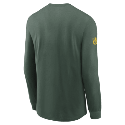 Green Bay Packers Sideline Team Issue Men's Nike Dri-FIT NFL Long-Sleeve T-Shirt