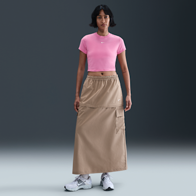 ナイキ スポーツウェア チル ニット ウィメンズ クロップド Tシャツ