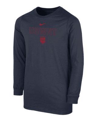 Подростковая футболка USWNT Big Kids' (Boys') Nike Soccer Long-Sleeve