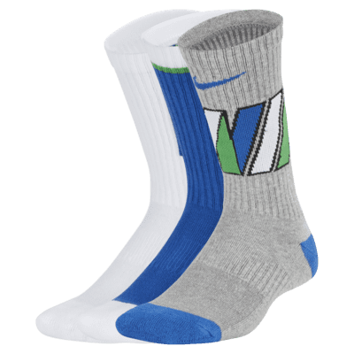 Nike Everyday Kids' Cushioned Crew Socks (3 Pairs)