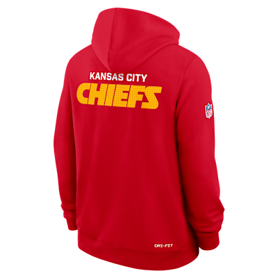 Kansas City Chiefs Initial Home Sideline Men's Nike Dri-FIT NFL Pullover Hoodie