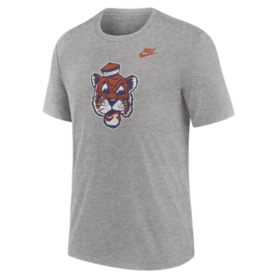 Playera universitaria Nike para hombre Clemson Tigers Blitz Evergreen Legacy Primary