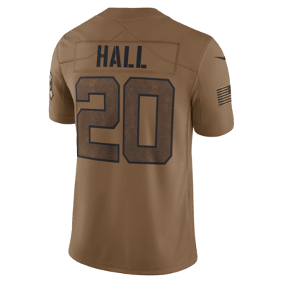 Breece Hall New York Jets Salute to Service Men's Nike Dri-FIT NFL ...