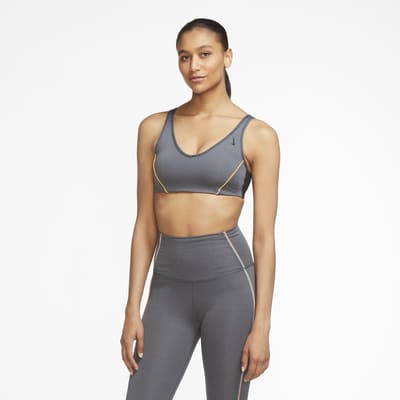 tan nike sports bra